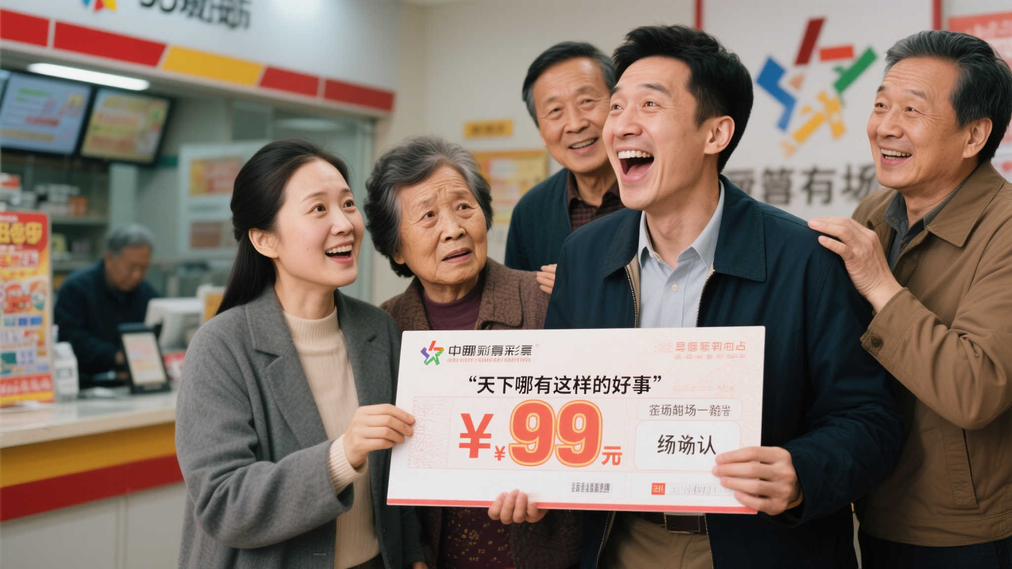 然而，当这位男子兴奋地与家人分享这一喜讯